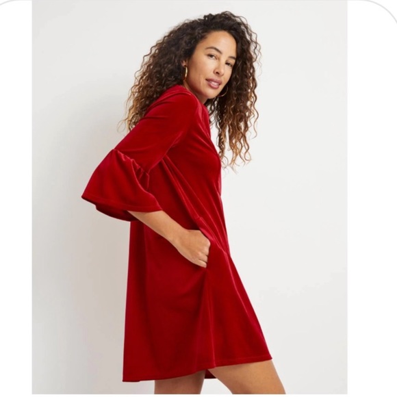 NWT JUDE CONNALLY Kerry Ruby Stretch Velvet Dress - Picture 2 of 9